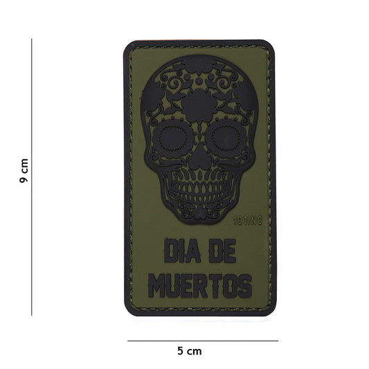 Emblema 3D PVC Dia de Muertos #16014 - Afirmă-ți Stilul Tactic