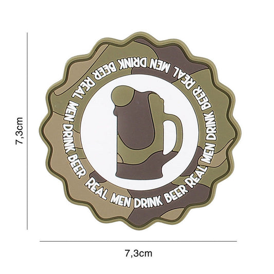 Emblemă 3D PVC Drink Beer Woodland | Velcro, 3D Design