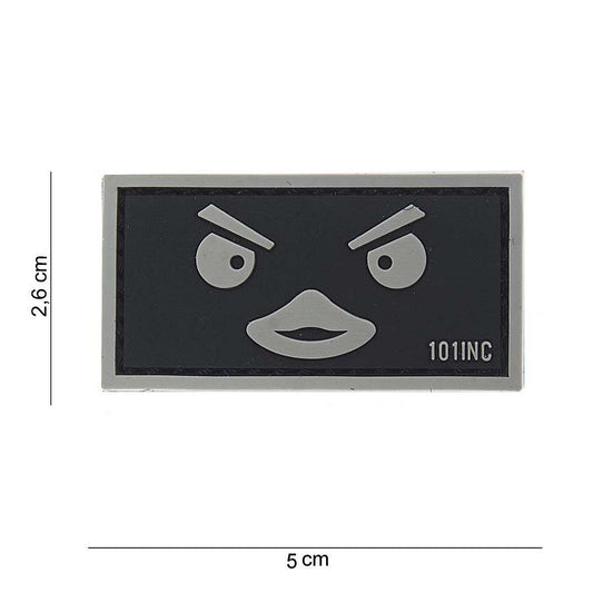 Emblema 3D PVC Duckface Negru Tactical - Expresie Unică și Rapidă
