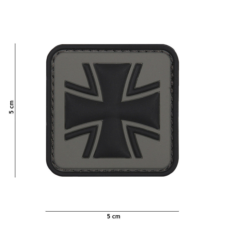 Emblema 3D PVC Duits Kruis Gri Tactical Gear - Identitate Vizuală Marcantă