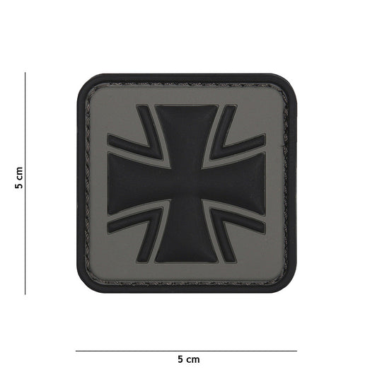 Emblema 3D PVC Duits Kruis Gri Tactical Gear - Identitate Vizuală Marcantă