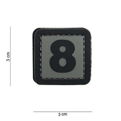 Emblema 3D PVC Emblema 8 #15009 - Personalizare Tactică Rapidă