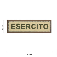 Emblema 3D PVC Esercito Coyote/Brun - Identitate Tactică Autentică