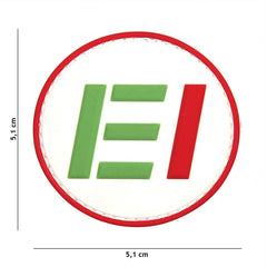 Emblema 3D PVC Esercito EI Alb - Marcaj Autentic & Rezistent