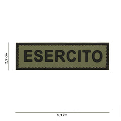 Emblema 3D PVC Esercito Verde - Afirmă-ți Identitatea, Fără Compromis