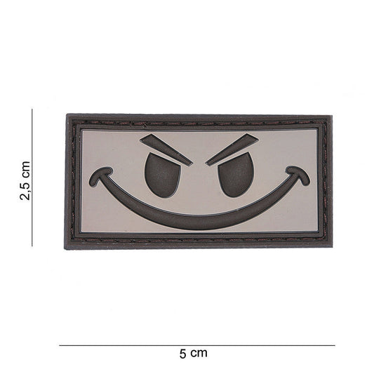 Emblema 3D PVC Evil smiley Maro - Exprimă Atitudine Tactică