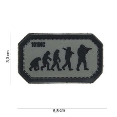 Emblema 3D PVC Evolution Gri/Negru Airsoft - Afirmă-ți Prezența