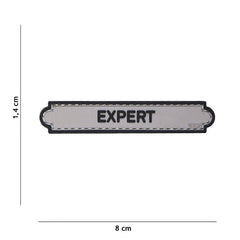Emblema 3D PVC Expert Tab Gri - Afirmă-ți Identitatea Tactică