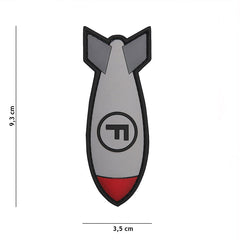 Emblema 3D PVC F. Bom wit Alb - Identitate Tactică Durabilă