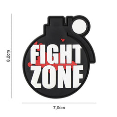 Emblema 3D PVC Fight zone #2119 - Identitate Tactică Incontestabilă