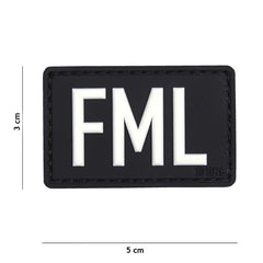 Emblema 3D PVC FML Negru - Exprimă Realitatea Fără Filtre