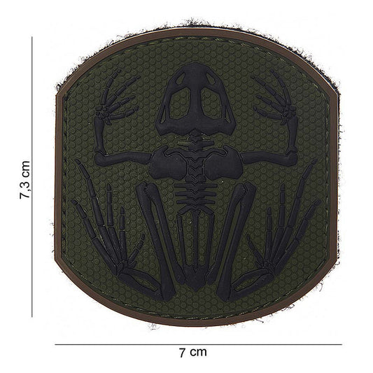 Emblema 3D PVC Frog Skeleton #14008 - Personalizare Tactică Unică