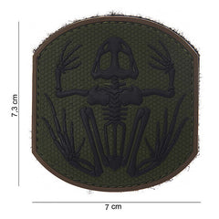 Emblema 3D PVC Frog Skeleton #14008 - Personalizare Tactică Unică
