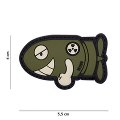 Emblema 3D PVC Funny Torpedo Groen - Atitudine Unică