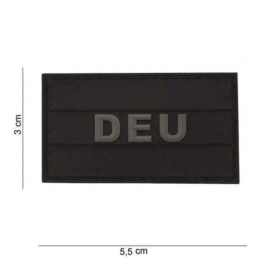Emblema 3D PVC Germania Mic Negru - Personalizare Tactica Durabila
