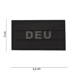 Emblema 3D PVC Germania Mic Negru - Personalizare Tactica Durabila