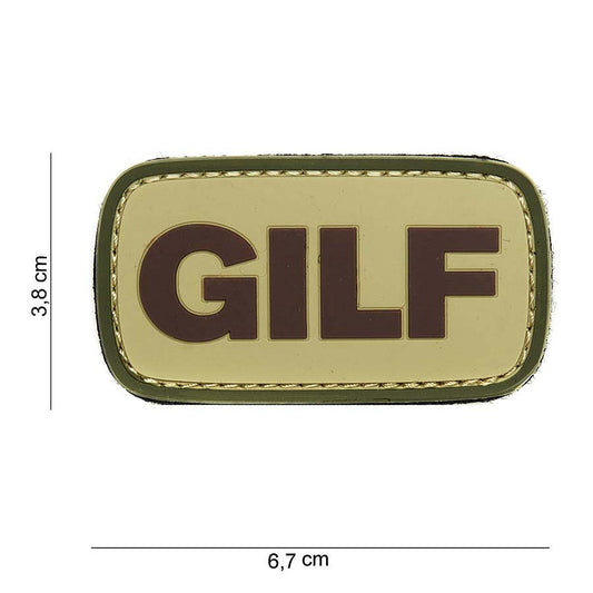 Emblema 3D PVC GILF #14004 Verde - Exprimă-ți Identitatea Tactică