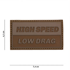 Emblema 3D PVC High Speed Coyote - Stil Tactic Instant