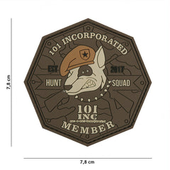 Emblema 3D PVC Hunt Squad Maro 101 INC - Afirmă-ți Echipajul