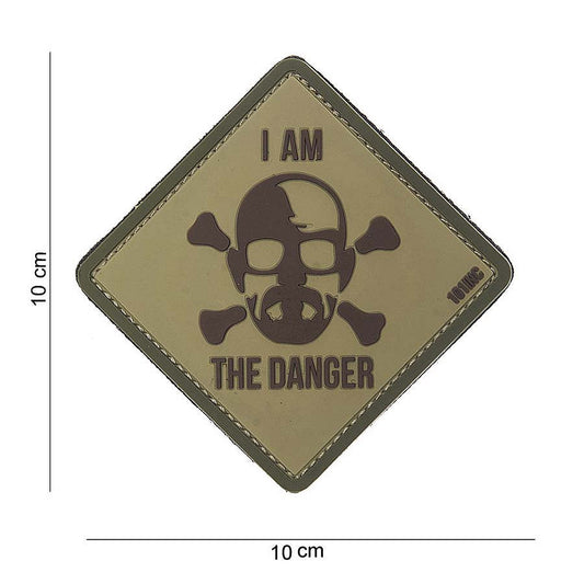 Emblema 3D PVC I am the danger Verde Military-Shop - Declară-ți Forța