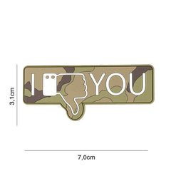 Emblema 3D PVC I don't like you woodland - Declarație Tactică Fără Echivoc