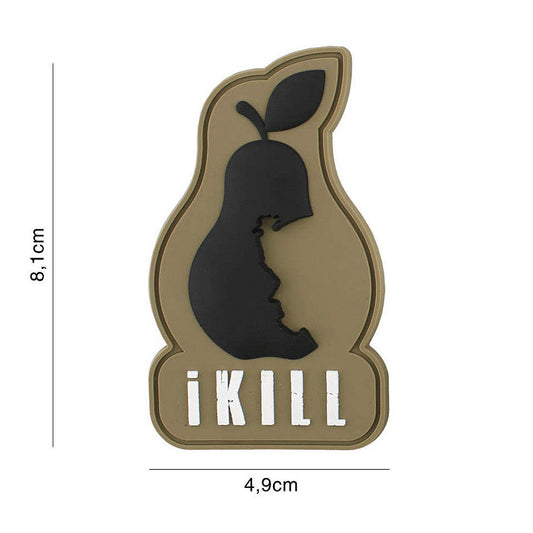 Emblema 3D PVC iKill Maro - Semn Distinctiv Al Elitelor Tactice