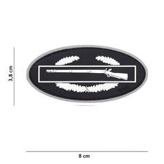 Emblema 3D PVC Infantry Alb - Afirmă-ți Identitatea Tactică