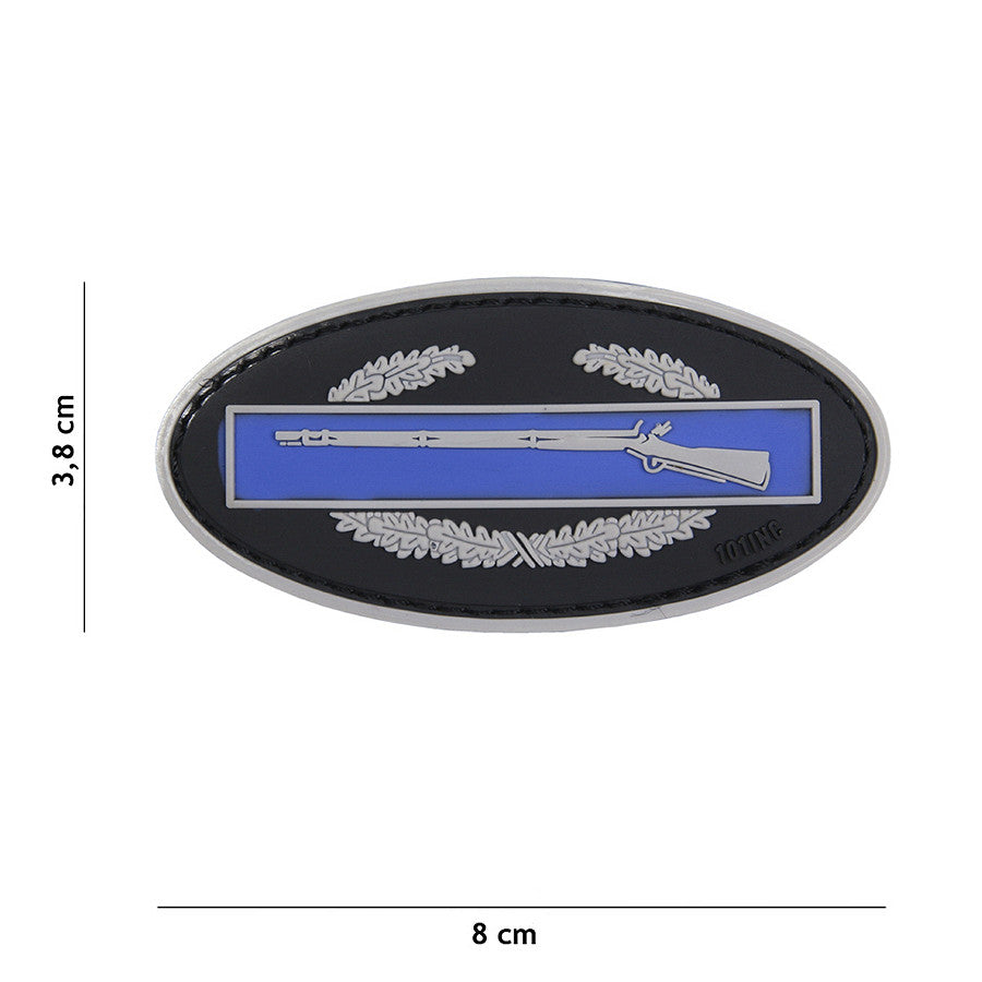 Emblema 3D PVC Infantry Albastru - Mândrie Militară Durabilă