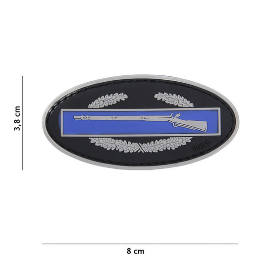 Emblema 3D PVC Infantry Albastru - Mândrie Militară Durabilă