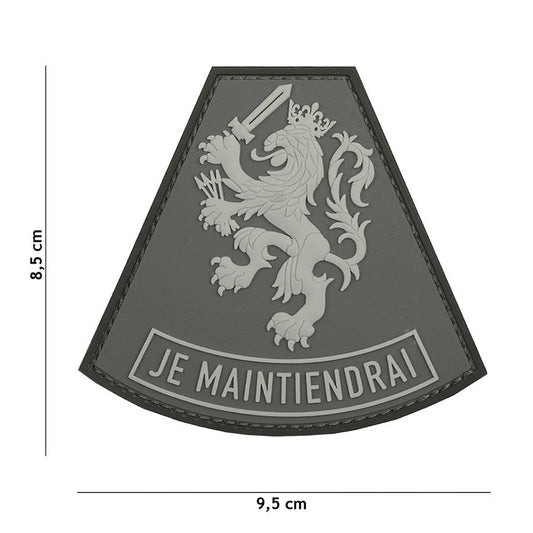 Emblema 3D PVC Je Maintiendrai Gri Tactical Gear - Afirmă-ți Rezistența
