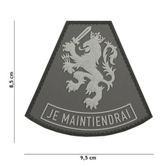 Emblema 3D PVC Je Maintiendrai Gri Tactical Gear - Afirmă-ți Rezistența