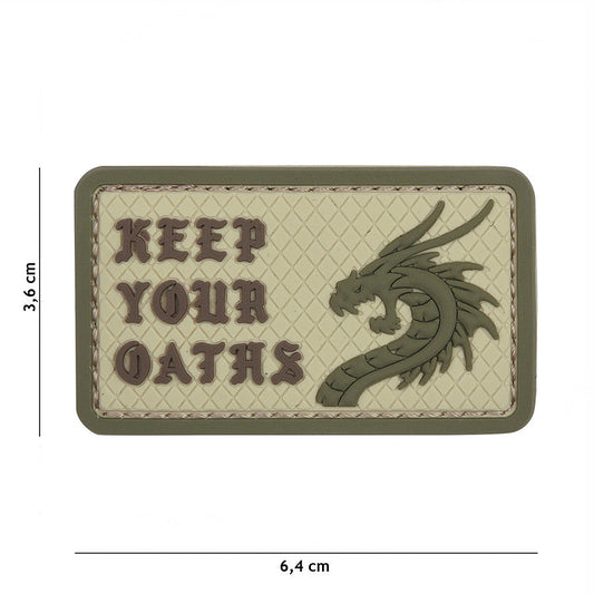 Emblema 3D PVC Keep Your Oaths Coyote - Afirmă-ți Principiile!