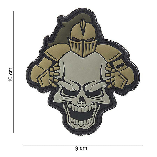 Emblema 3D PVC Knight beige #10108 - Simbol de Forță și Onoare