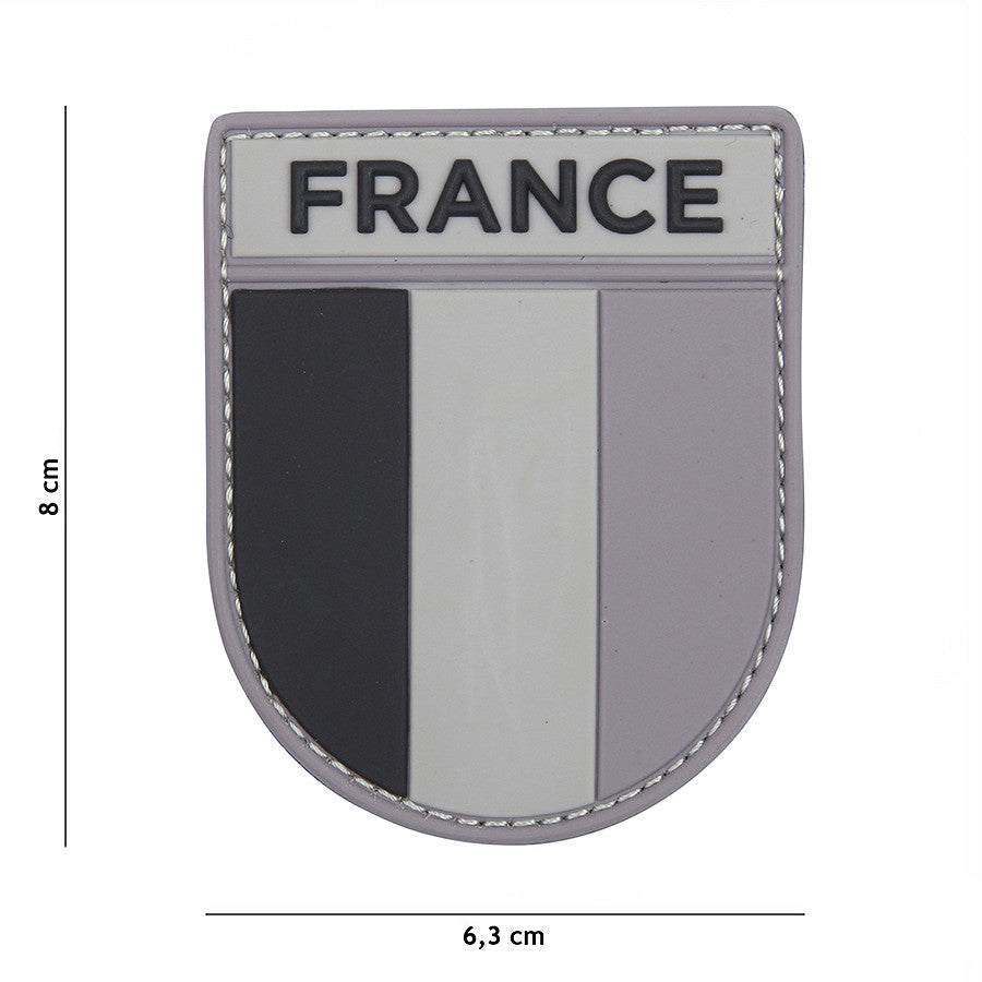 Emblema 3D PVC Legiunea Franceză Negru/Gri - Afirmă-ți Identitatea Tactică