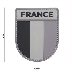 Emblema 3D PVC Legiunea Franceză Negru/Gri - Afirmă-ți Identitatea Tactică