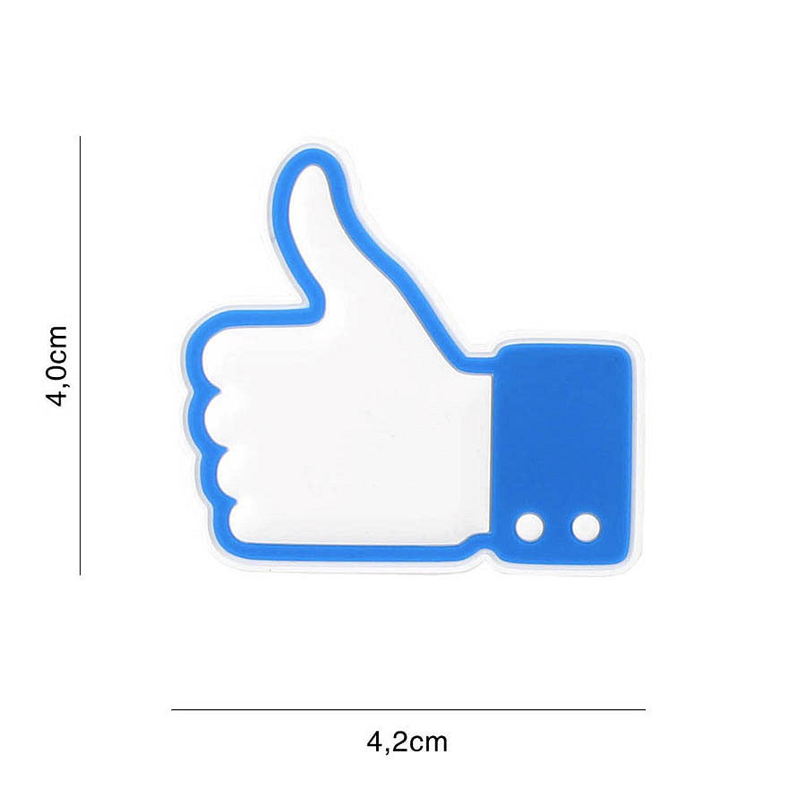 Emblema 3D PVC Like/Don't Like Albastru military-shop.ro - Afirmă-ți Atitudinea Rapid