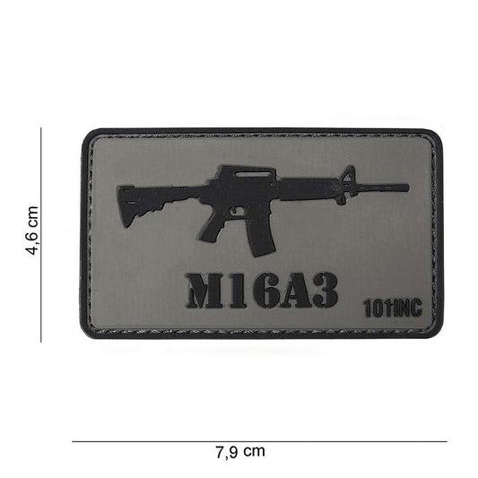 Emblema 3D PVC M16A3 - Semnul Tău de Forță și Precizie