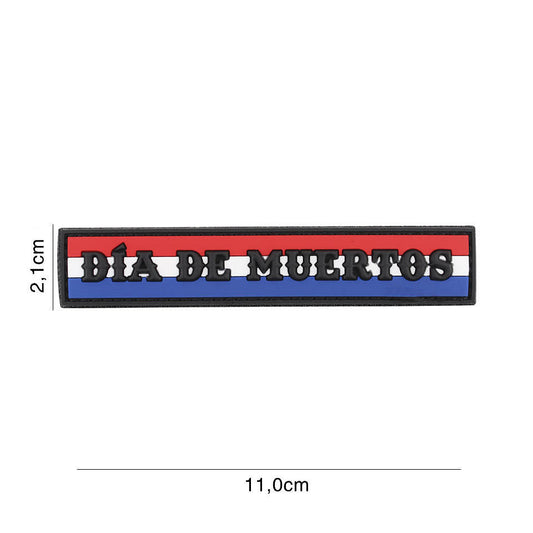 Emblema 3D PVC Memento Mori (streep) Negru Military-Shop - Afirmă-ți Voința