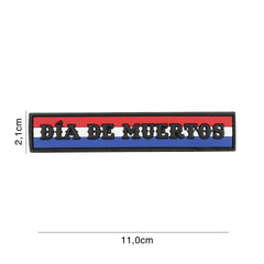 Emblema 3D PVC Memento Mori (streep) Negru Military-Shop - Afirmă-ți Voința