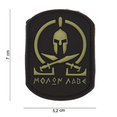Emblema 3D PVC Molon Labe Spartan SWAT - Afirmă-ți Curajul Tactic