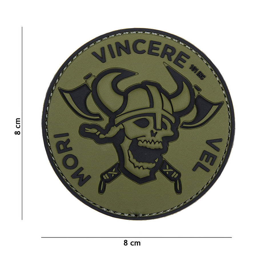 Emblema 3D PVC Mori Vincere Vel Verde Tactical - Declară-ți Voința de Fier