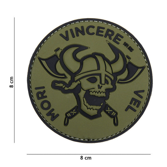 Emblema 3D PVC Mori Vincere Vel Verde Tactical - Declară-ți Voința de Fier