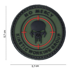 Emblema 3D PVC No mercy kinetic working group #11166 - Mesaj Tactic Puternic