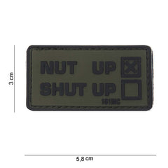Emblema 3D PVC Nut Up Verde - Declarație de Forță Tactică