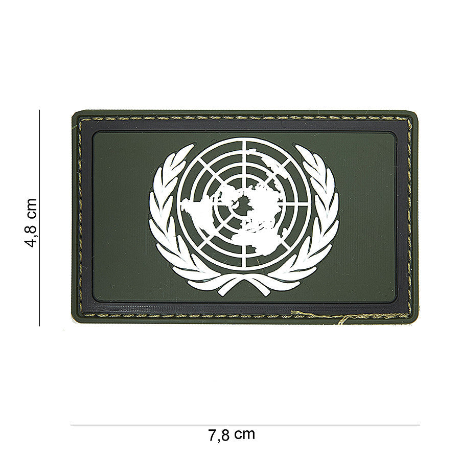 Emblema 3D PVC Organizația Națiunilor Unite Verde - Semn de Identitate Autentică