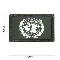 Emblema 3D PVC Organizația Națiunilor Unite Verde - Semn de Identitate Autentică