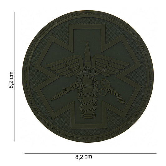 Emblema 3D PVC Para medic #13009 - Identificare Rapidă & Clară