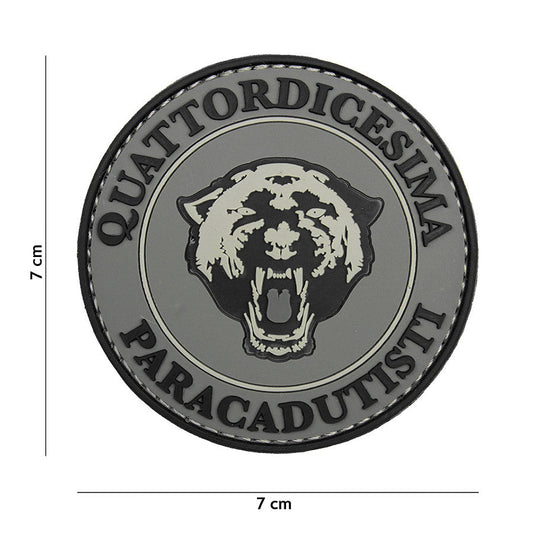 Emblema 3D PVC Paracadutisti Gri - Semn de Apartenență și Curaj