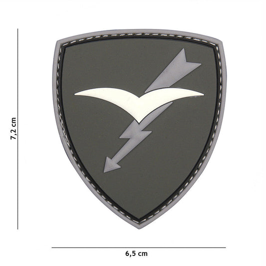Emblema 3D PVC Paratroopers Brigade Folgore Grijs - Mândria Parașutiștilor