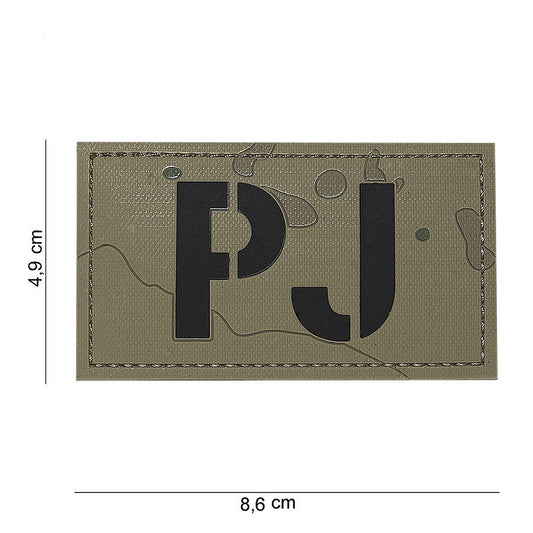 Emblema 3D PVC PJ Gevlekt - Identitate Tactică Durabilă